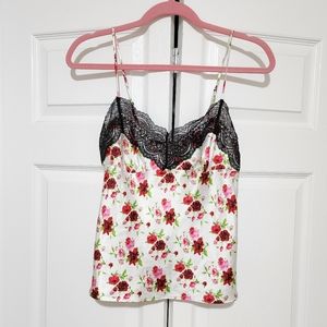 Victoria's Floral Rhinstone Cami